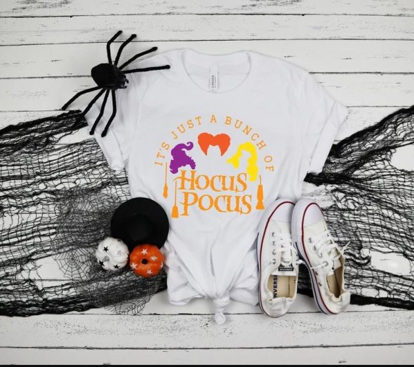 It's Just a Bunch of Hocus Pocus Shirt, Halloween Party Shirts, Hocus Pocus,Sanderson Sisters Tee,Halloween Outfit, 2023 Halloween Shirts